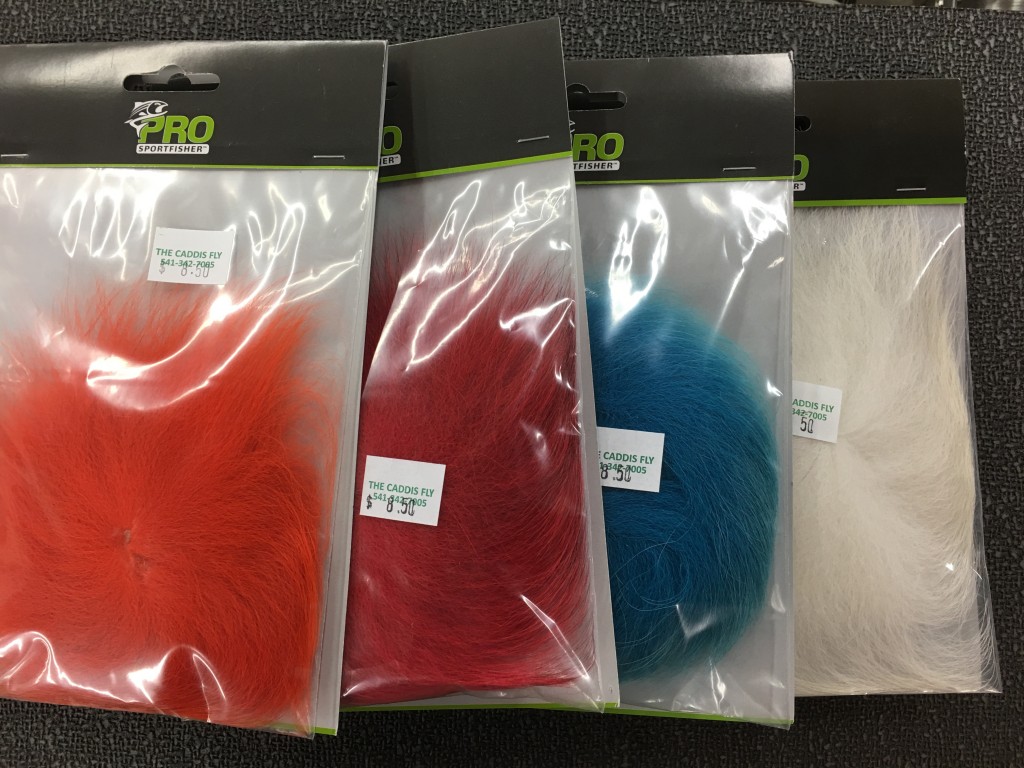 Several colors of Pro Sportfisher Marble Fox tail fur.